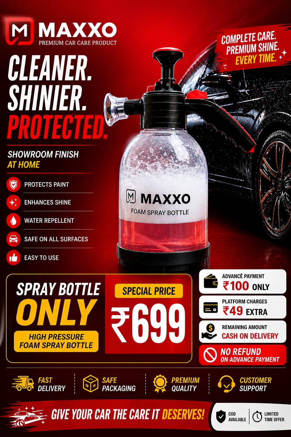 MAXXO Foam Spray Bottle